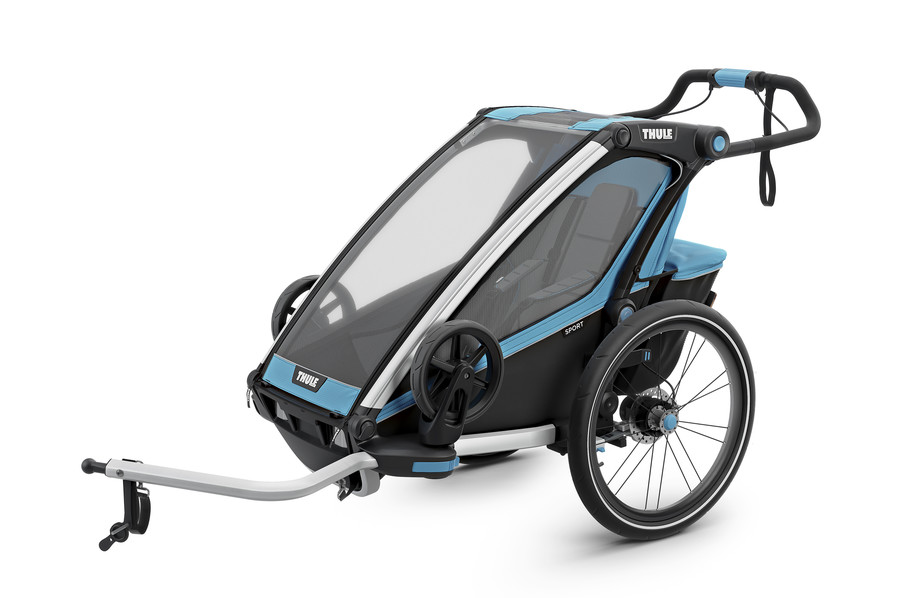 Одноместная коляска прицеп Thule Chariot Sport1 Blue